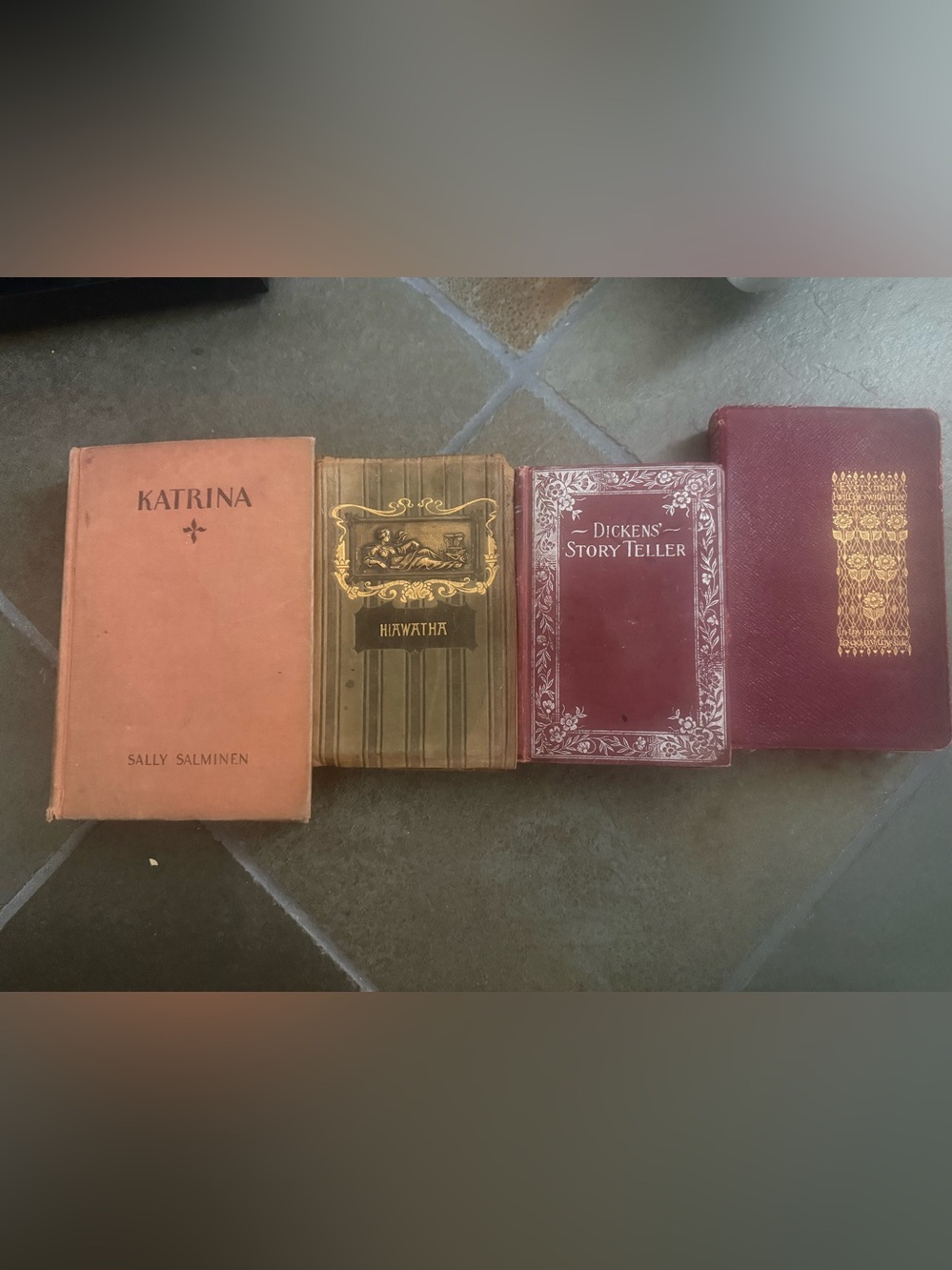 Vintage Hiawatha Decorative Hardcover Book - Brown and Gold